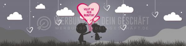 4:1 | Willst du mich heiraten Poster | Plakat | 4 zu 1 Format